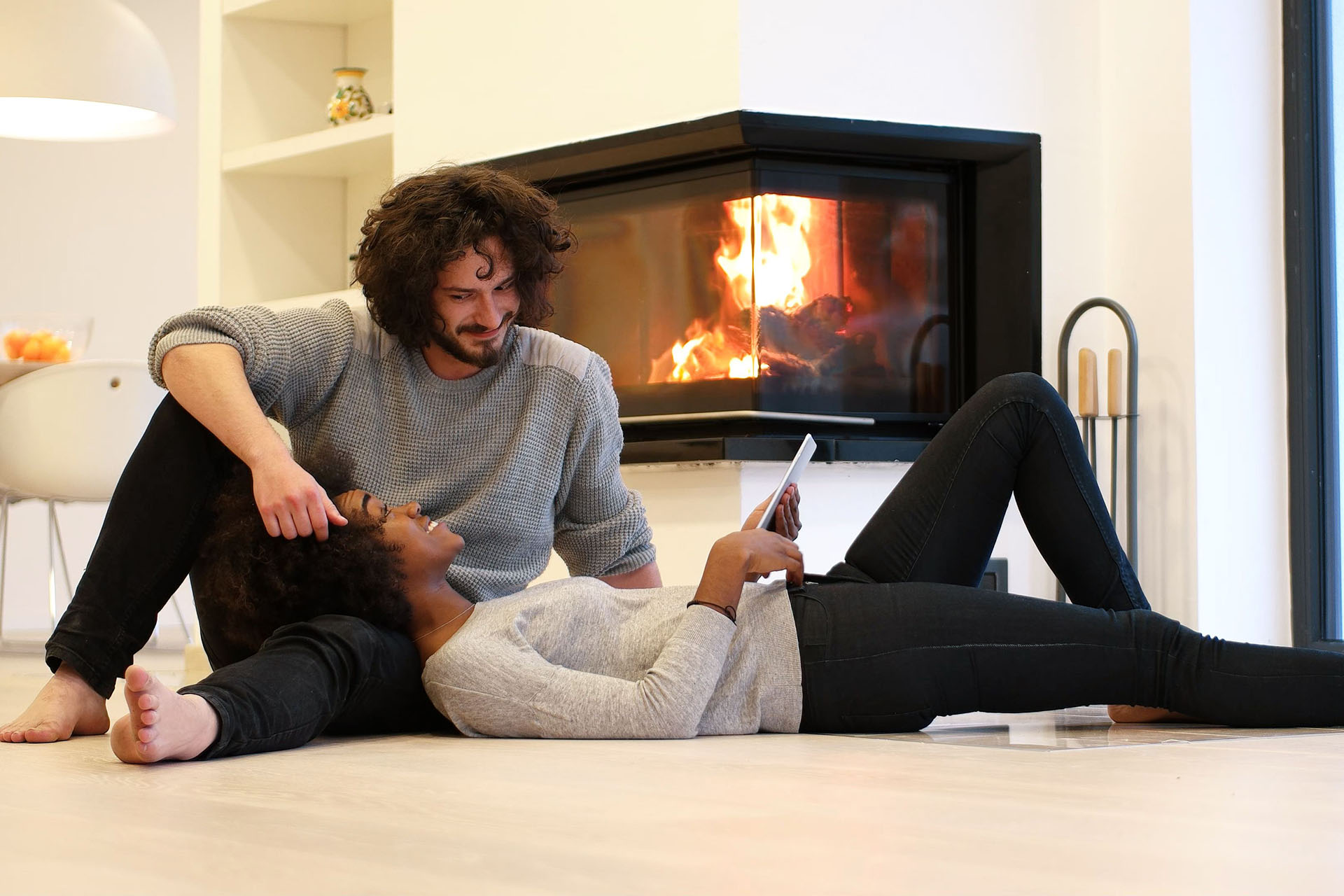 EVOAQ ducted heat transfer system – distributing warmth from fireplace to whole home